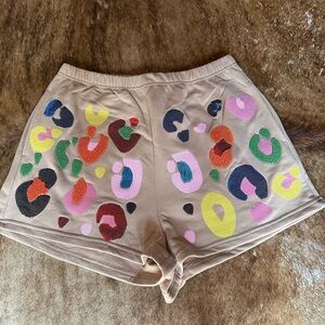 QUEEN OF SPARKLES Colorful Patterned Shorts